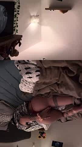 First time amateur brunette solo with dildo