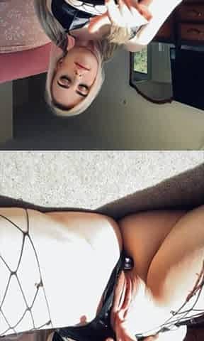Blondie Bitch Masturbates With Her Dildo Hot Solo
