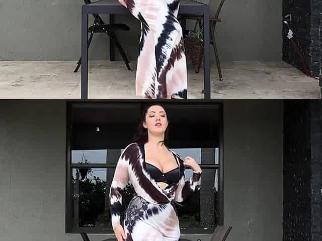 Lexi Lloyd Takes Off A Dye Dyed Dress
