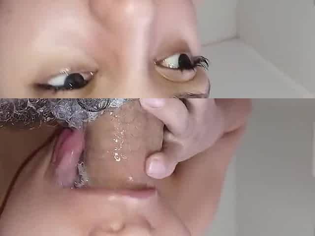 Deep Throat Soaks Well And Drool Licking I Love Gushing Sucking Licking
