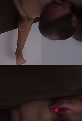 Real Amateur Couple - Dildo Play Turns Into Intense Squirt and Doggy Sex