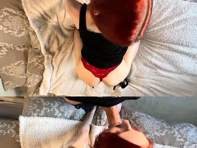Teen babe sucks cock and hard pussy fuck, cum on face -