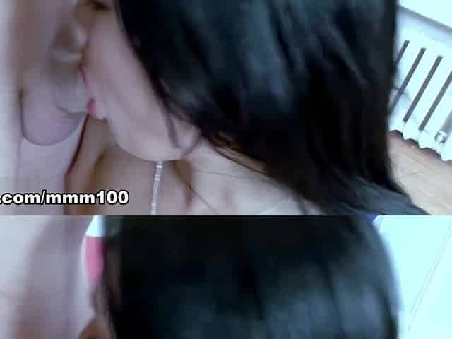 Hot brunette in fishnet stocking hard assfucking - MMM100