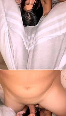 A very beautiful and sexy girl gets a rich in her pretty