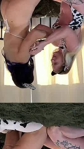 Tickling Laughing Cow Girls