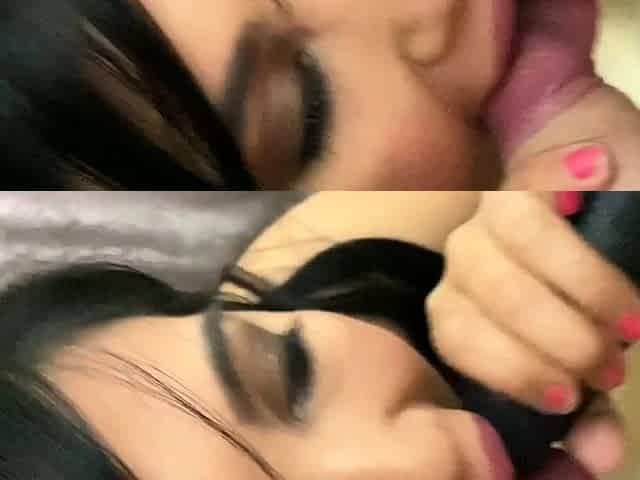 Anal sex and amazing amateur blowjob from her toy