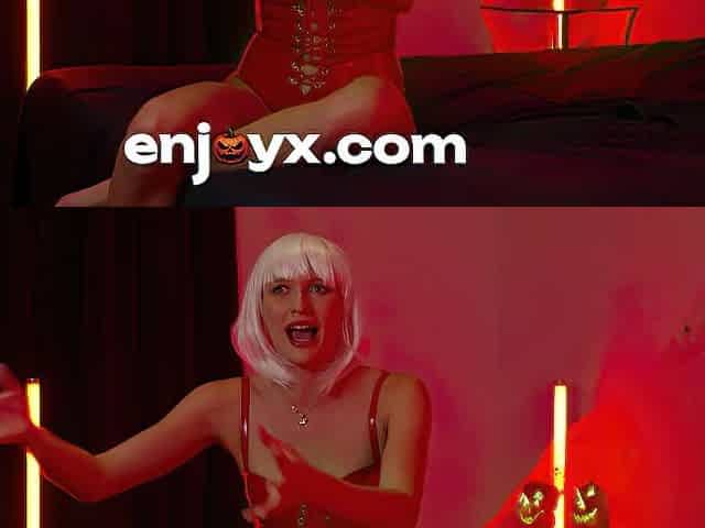 Halloween on Enjoyx: Stacy Cruz's Screams of Enjoyment on large ebony shlong