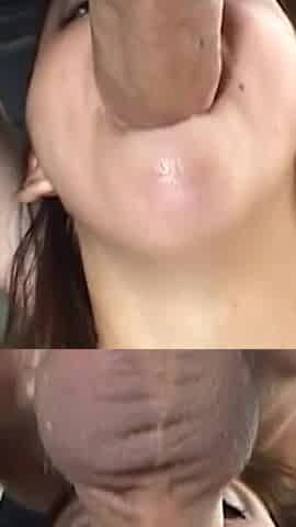 Hot brunette getting hotter to fuck with huge cock