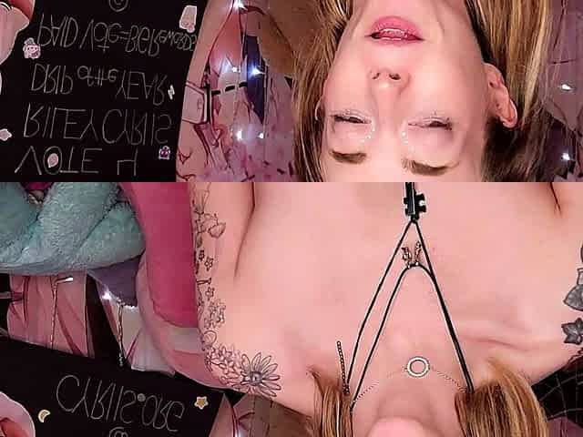 Girls Out West Small titted cutie toys both holes