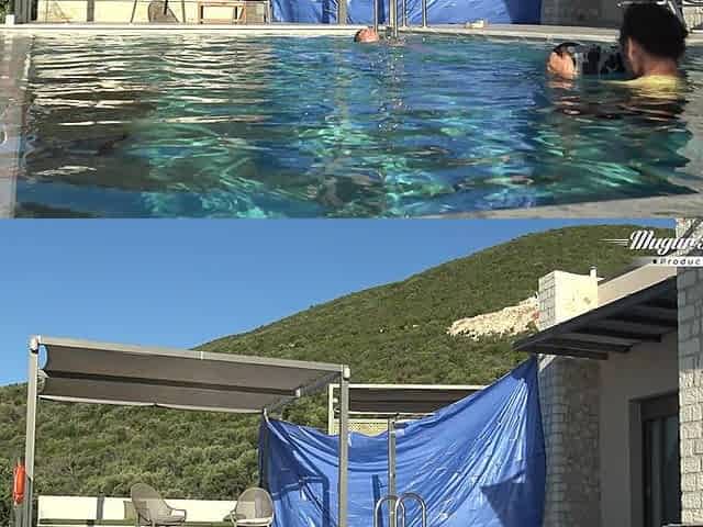 Behind the Scenes of All Natural MILF Julia North Underwater Soft in the Pool