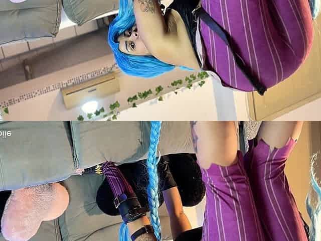 Jinx Cosplay Fart Domination - Worship My Ass and Stinky Gas