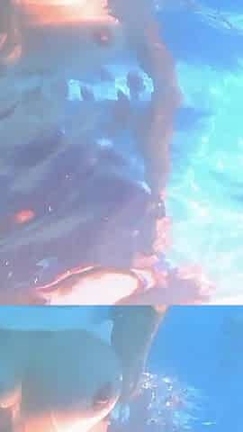 Dildo Fuck and Dildo Blowjob While Holding My Breath Underwater in Pool