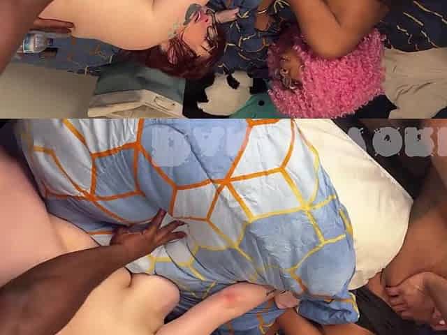 Double Anal Harlots Take BBC Unfathomable in Their Asses