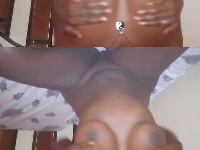 Charry Ray, my 1st time masturbating, sluggishly rubbing my love button, then slipping into my own soaked snatch
