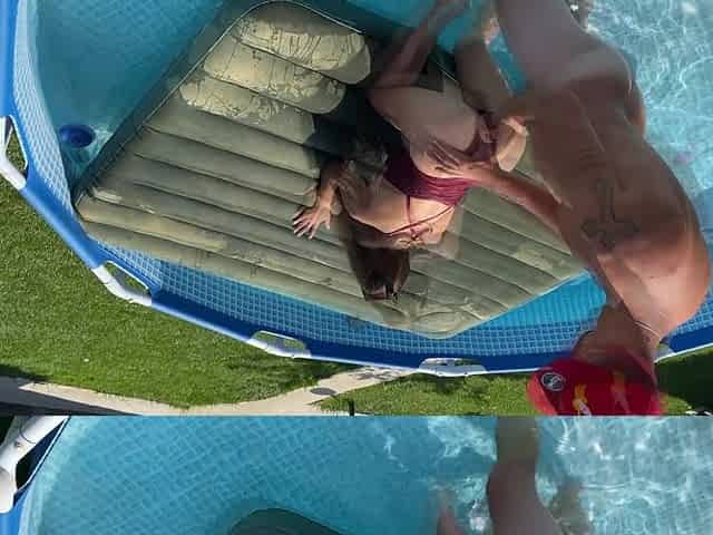 anal et baise intense dans la piscine
