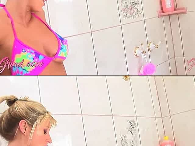 Brooke Belle and Renae Cruz's Shower Play Turns Erotic