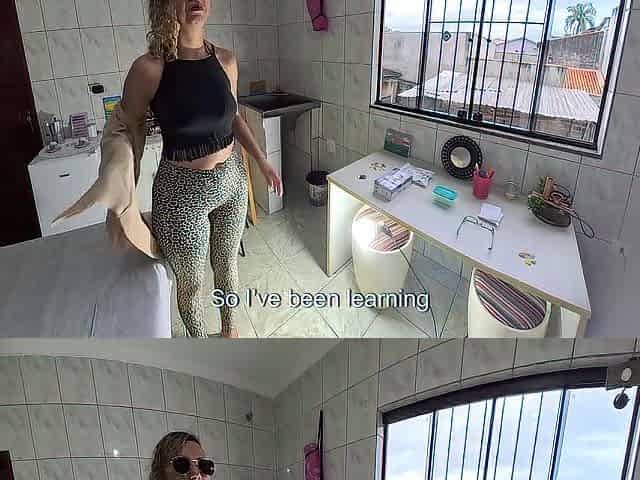 The little blind went to the gynecologist and had orgasms in her butthole.