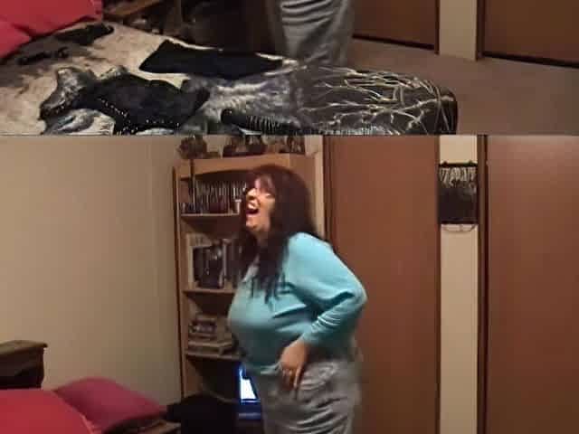big beautiful woman Prepares to take fotos shows butt and breasts whilst getting willing - Not HD