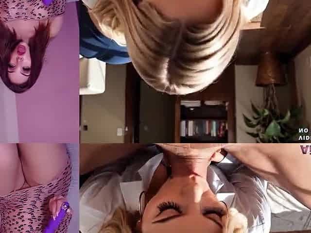 Hawt blond secretary gets screwed by her boss - Masturbating with AI