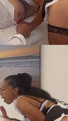 Training the Maid to Suck Cock