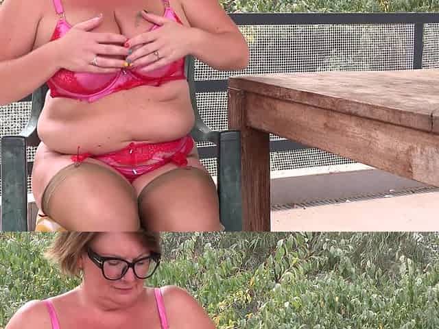Tall Curvy Milf Jo Jo Loves Playing With Her Toy Outside - MatureNl