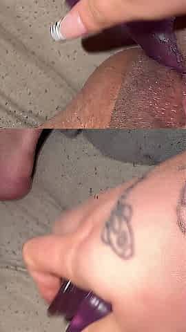 Close up soaked snatch