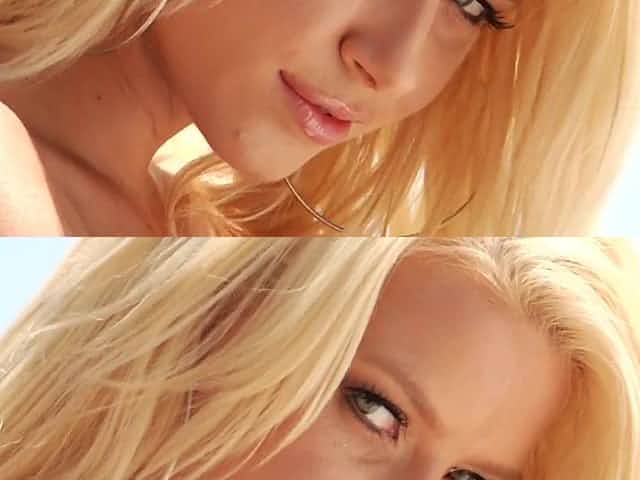 Anikka Albrite washes Mustang with her phat ass before rough BBC threeway