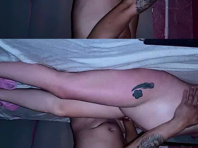 A sexy oil massage for a preggy angel ends with a shared climax and creampie