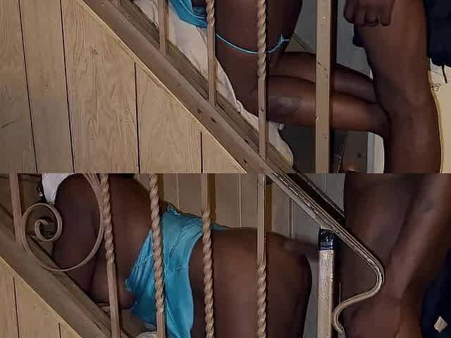 Blindfolded Black wife getting Bbc