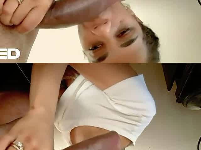 LARGE JOCK ORAL FOR A 1O INCH BROWN SCHLONG