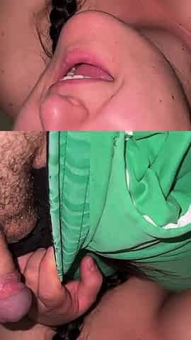 He Cum Inside My Mouth! Best Blow Combo