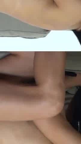 Double dildo for a very wet Sofia Cucci