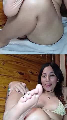 Smokin' in Your Face Whilst I Play with My Vagina and Feet
