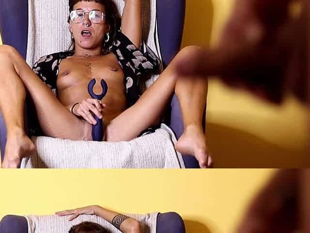 Playing with My Toy in the Couch with My Glasses on Until He Came
