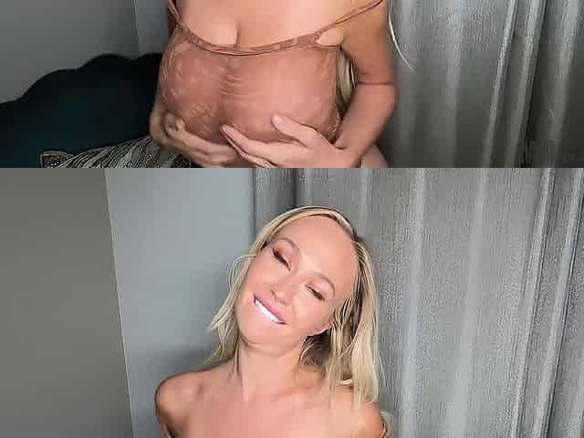 Breasty Blond Sophie Reade Gets Freaky with JMac's Large Shlong and Eats His Butt