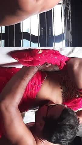 Indian Cheating House Wife Fucked by Another Man While She Talking with her Husband