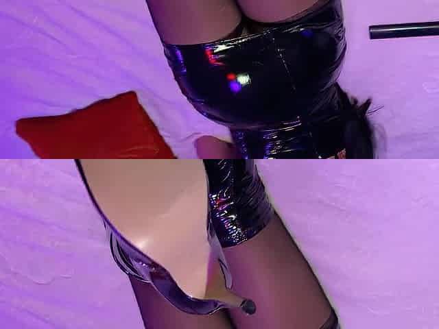 My angel in ebony latex sucks perfectly
