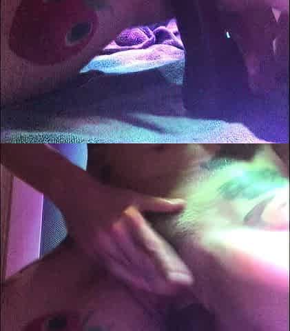 Busty brunette solo masturbation