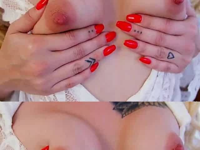 Petite Blonde Beauty Fingering Pussy In Solo Masturbation