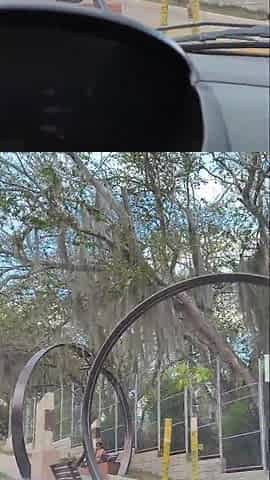 POV: A curvy Lalin girl gives a oral job inside a car in a public place.