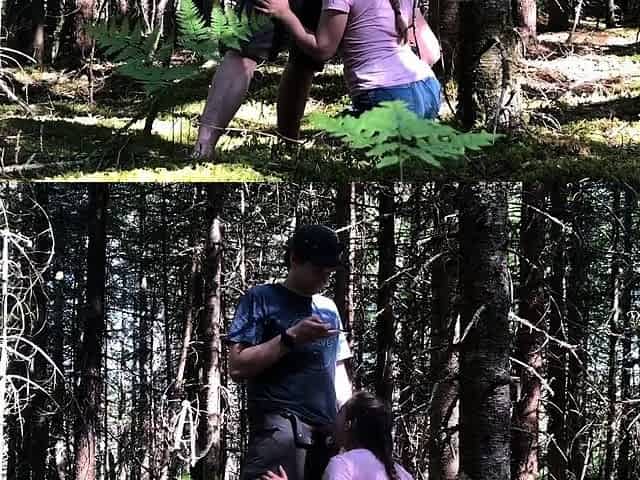 Amateur brunette slut hardcore pounding outdoors