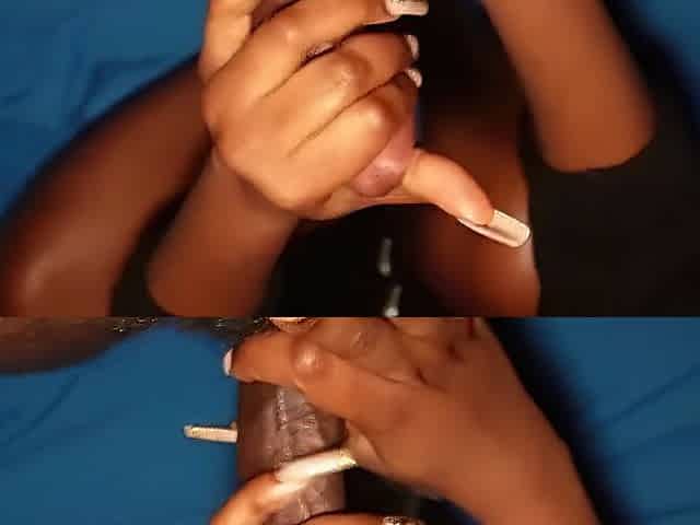Dry bbc edging tugjob