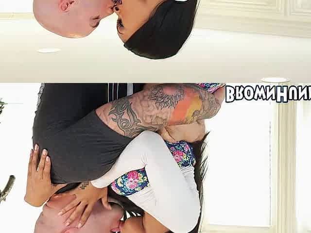 Black sweetheart doggy style banged after BJ
