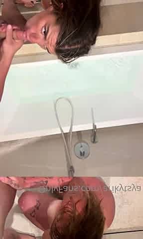 Arikytsya Gets Standing Fuck After Blow In Bathroom