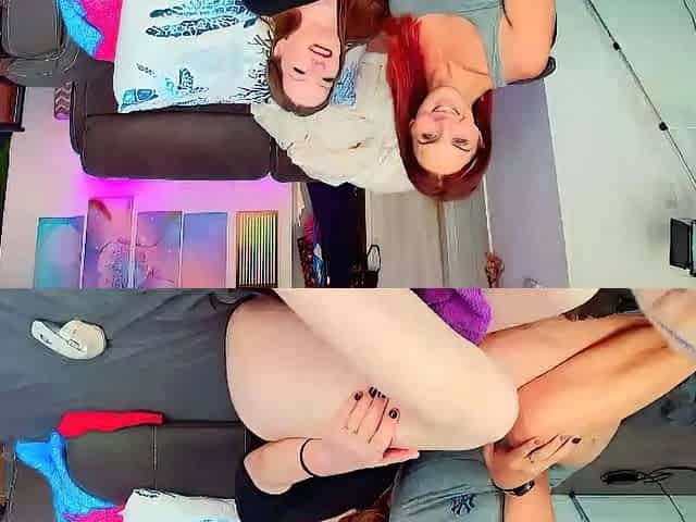 StepSiblings Redhead blonde babes lesbian sex