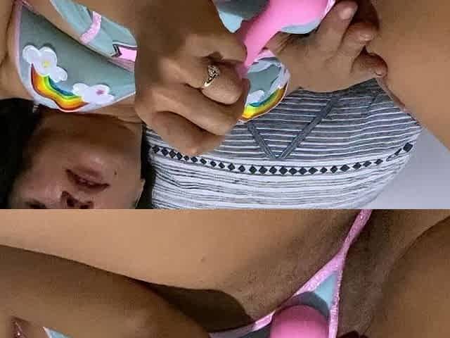 Amateur Brunette Anal Toy