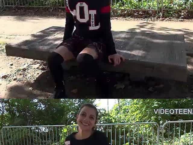sweet eighteen year Justine does one more anal movie scene casting