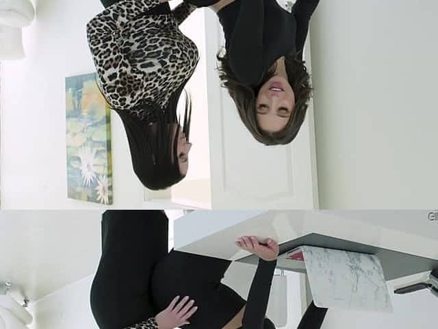 Sexy MILF boss causes excitement at work and that lady loves strap-on sex