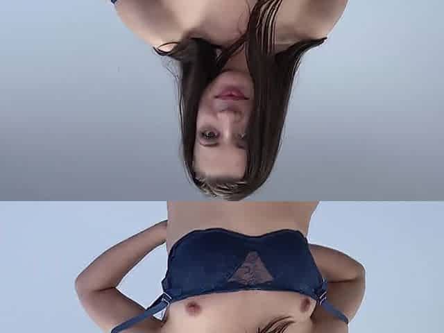 Brunette hair eating cum bouncing her butt on large strangers penis