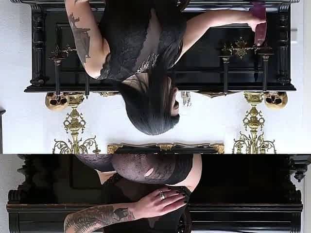 Busty brunette solo masturbation